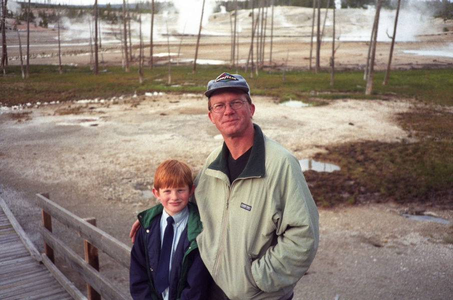 Danny and Dan at Norris Geyser Basin.