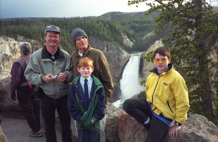 Dan, David, Danny, and Matthew at Lookout Point