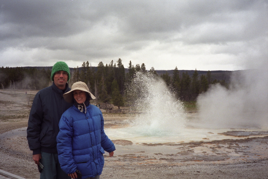 Bill and Kay at Upper Geyser Basin