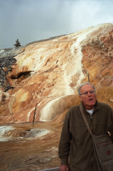 David at Mammoth Hot Springs