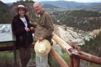 Kay and David on the Yellowstone River near Tower Fall.