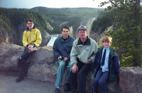 Matthew, Bill, Dan, and Danny at Lookout Point.