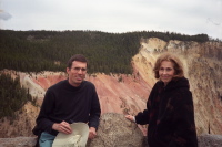 Bill and Kay at Artist Point, Yellowstone Canyon