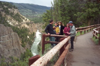 Viewpoint of Yellowstone River near Tower Fall.