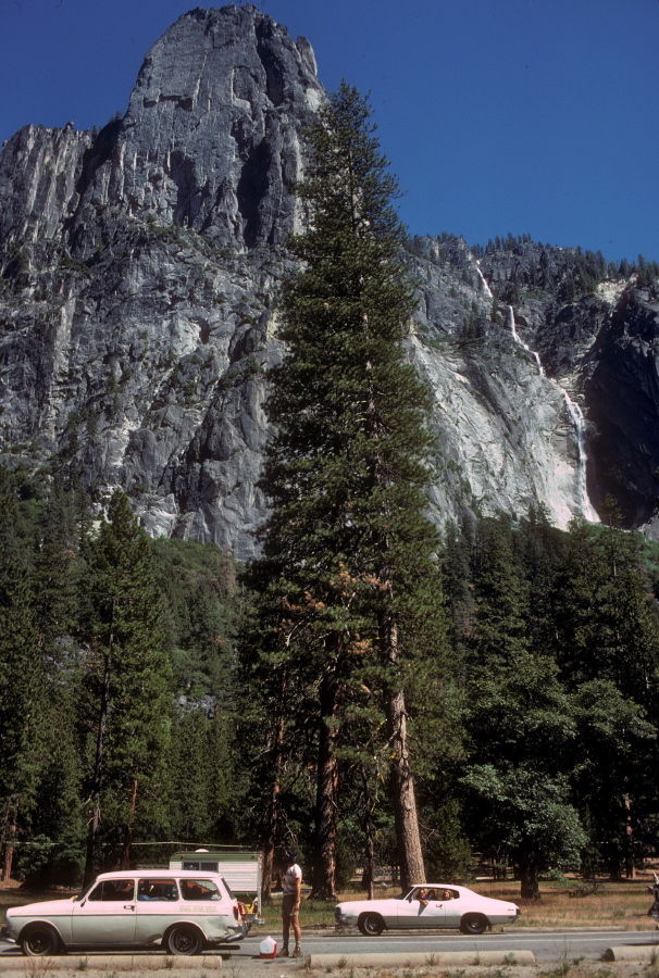 Sentinel Rock and Sentinel Fall from Leidig Meadow