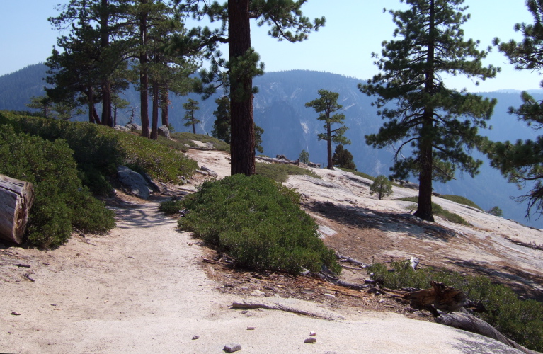 Trail to Yosemite Point.