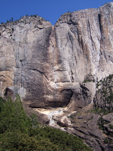 Dry Yosemite Falls.