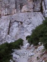  Switchback on the Yosemite Falls Trail.