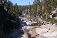 Yosemite Creek view upstream of the falls.