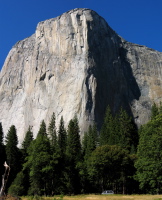 El Capitan (7569ft) from El Capitan Meadow.