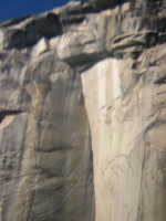 Climbers nearing the top of El Capitan.