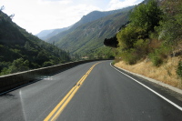 Heading down Merced Canyon on CA140.