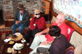 (l to r): Phillip and Paula Kirkeby, Richard Berger, and Suzan Kaplan.