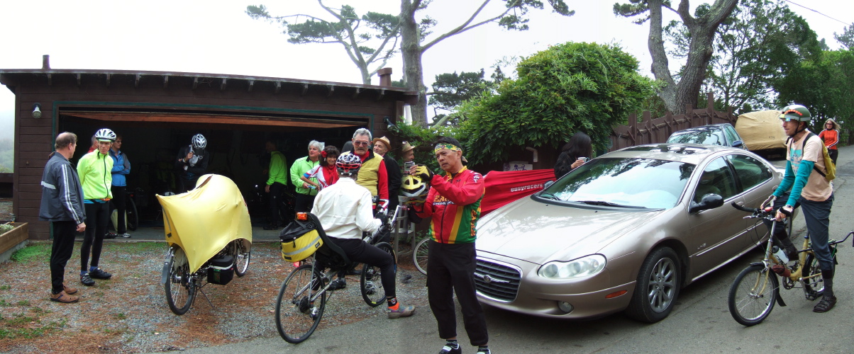 Gathering before the ride.