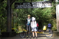 Zach, Michi, and tandem at Muir Woods.