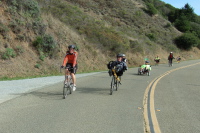 Riders returning to Muir Beach.