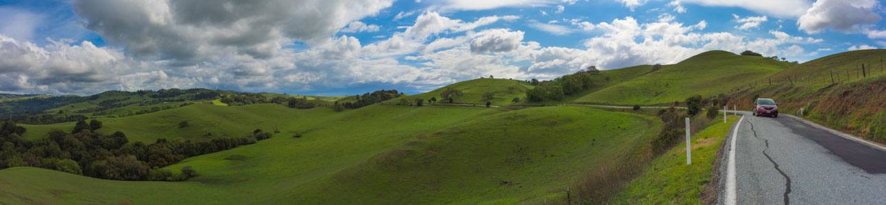 Clouds and Meadow along Calaveras Road - 3/2014