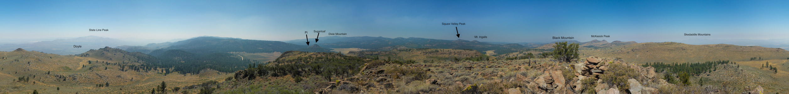 Panorama from Meadow View Peak - 8/2015
