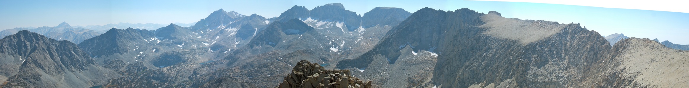 Peaks of Little Lakes Valley from Mt Starr - 9/2010