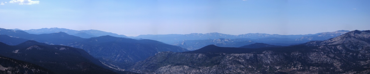 San Joaquin River Canyon from Mammoth Moutain - 9/2008