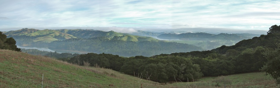 San Pablo and Briones Reservoirs from Vollmer Peak - 1/2011