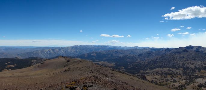 Sonora Peak Panorama southeast - 9/2013