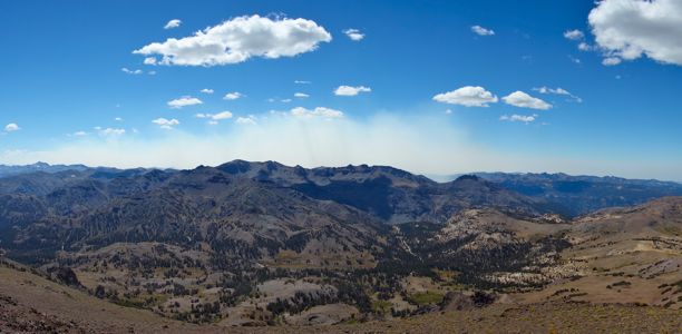 Sonora Peak Panorama southwest - 9/2013