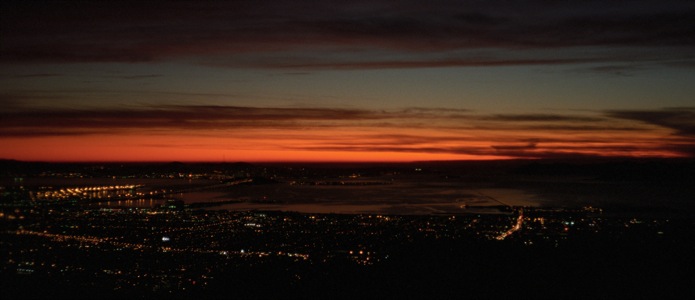 Sunset from Grizzly Peak - 1/1995